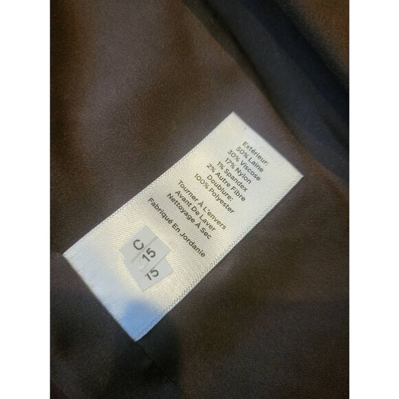 NWT Talbots Blazer Women's 12 Brown Glen Plaid Luxe Italian Wool Double Breasted - Picture 6 of 6